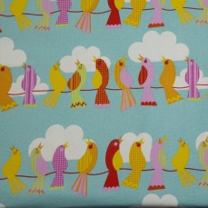 Birds on Wire Fabric